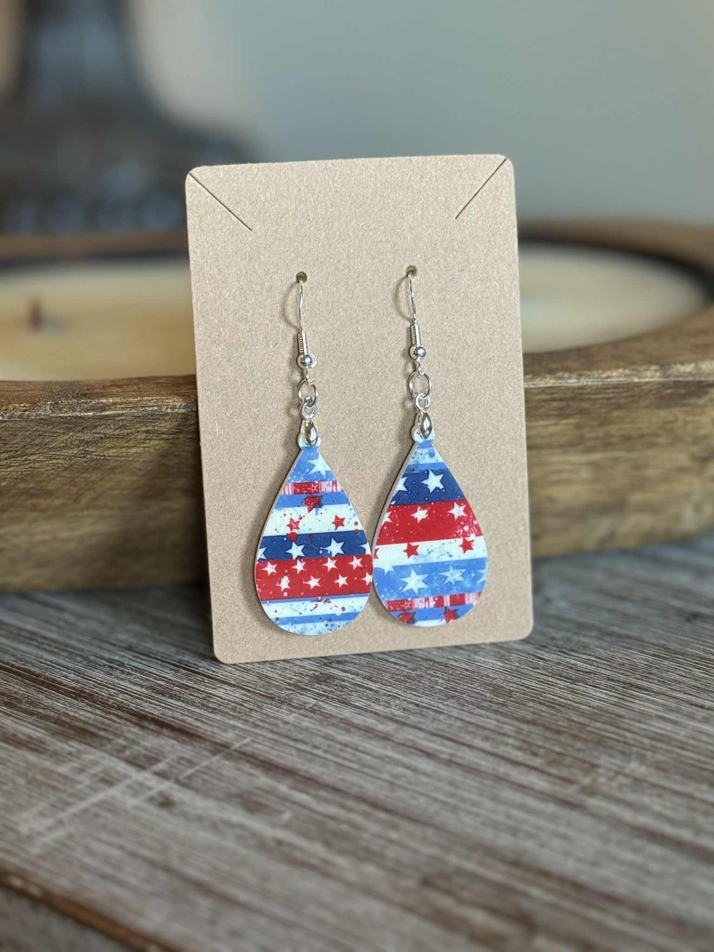 American Flag Earrings
