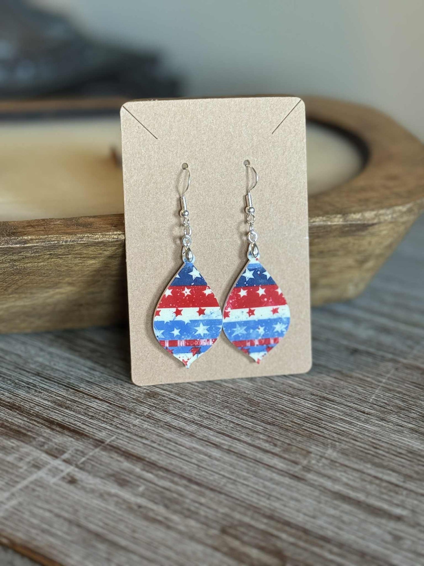 American Flag Earrings