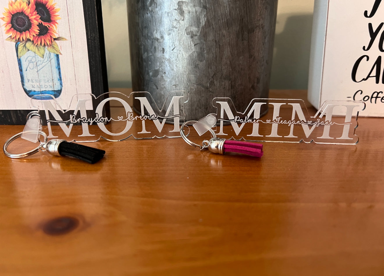 Custom Engraved Acrylic Keychains