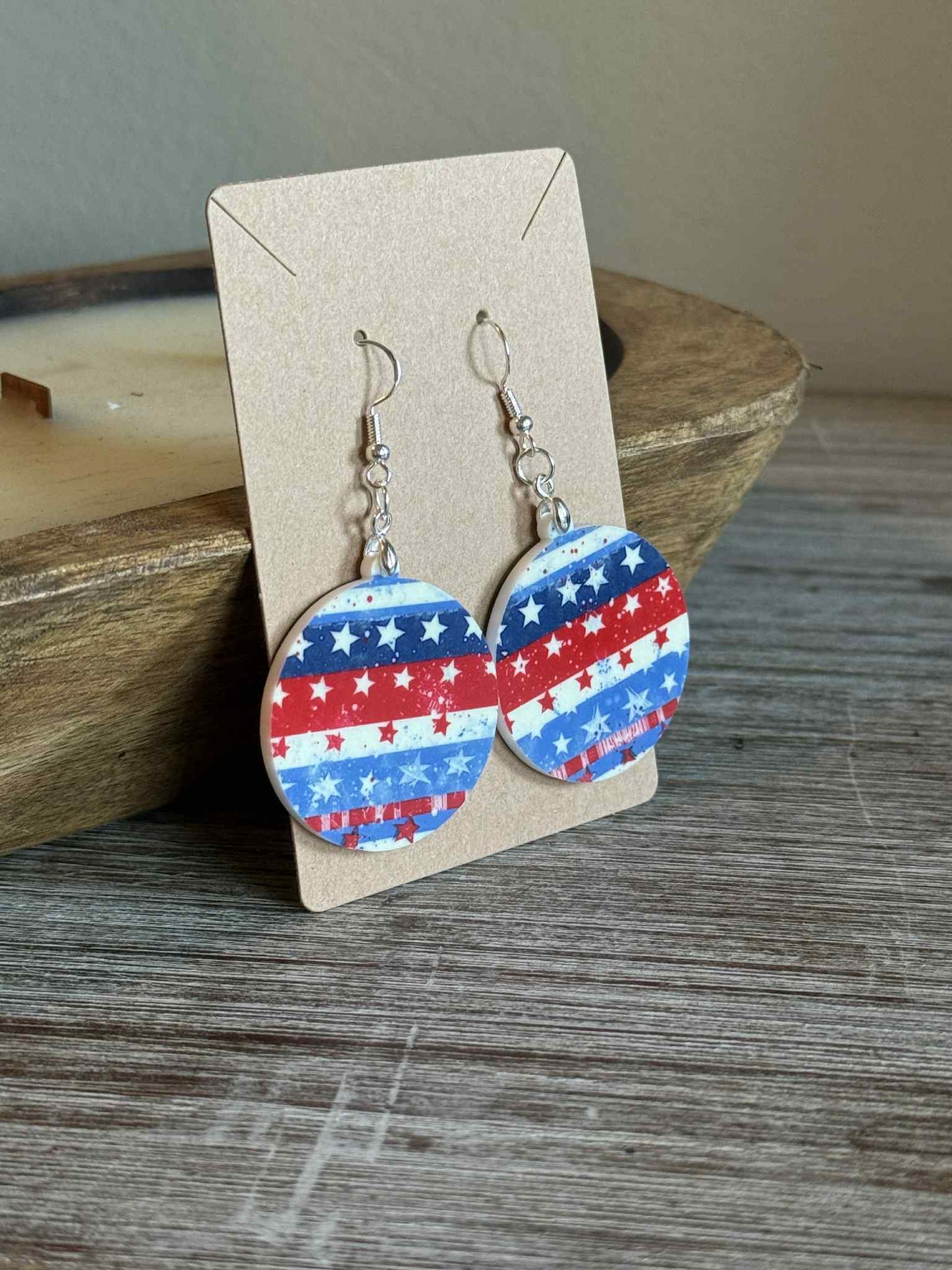 American Flag Earrings