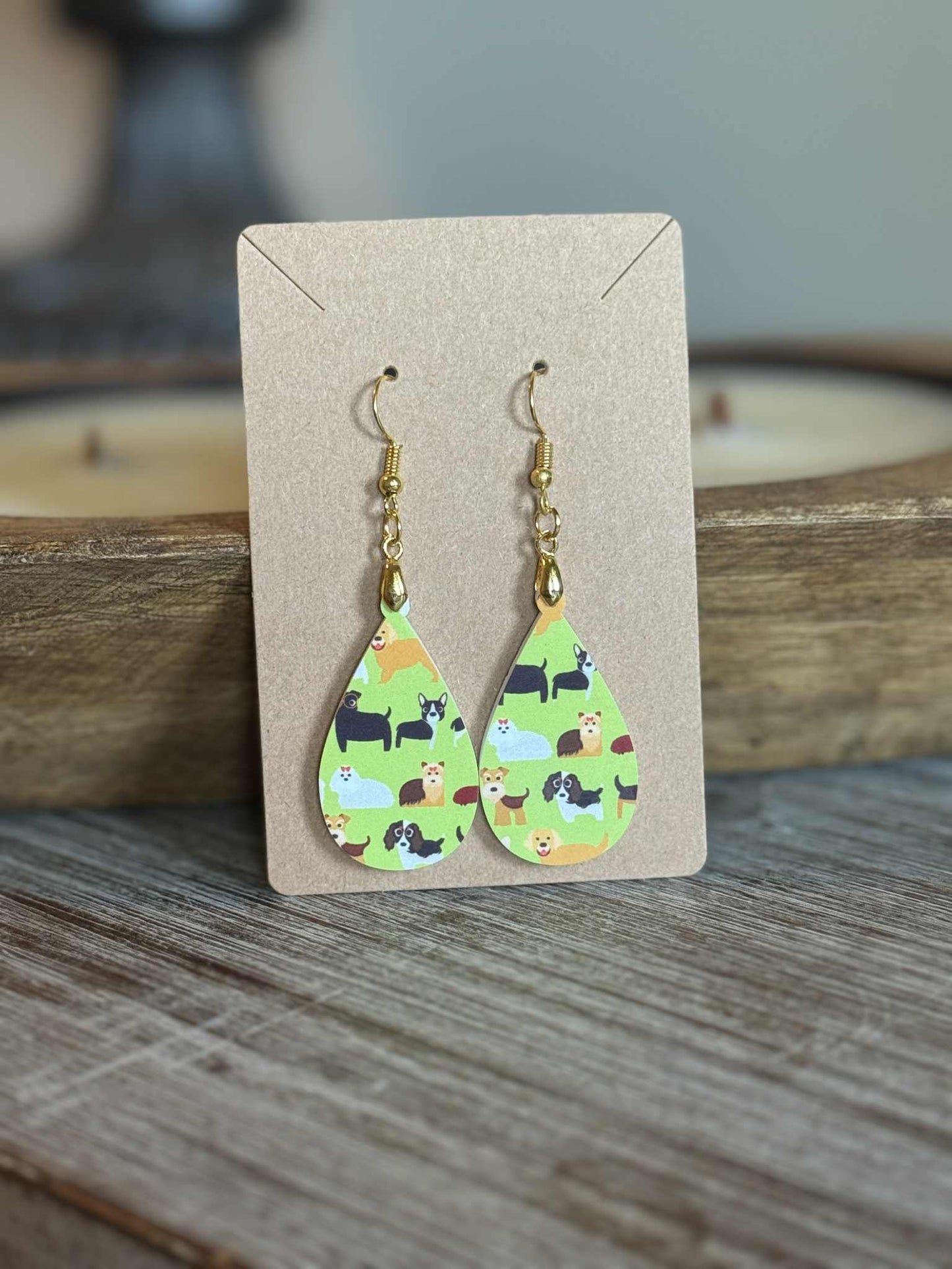 Dog Design Earrings