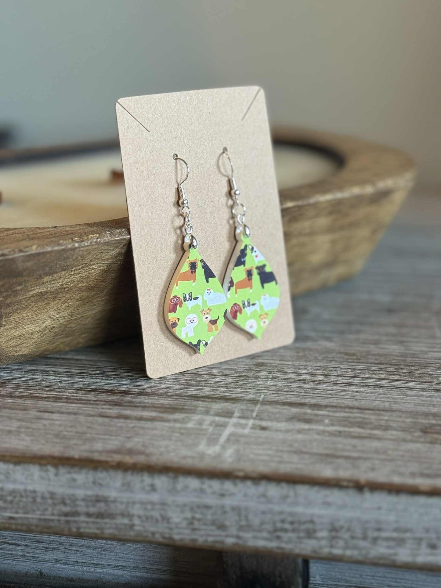 Dog Design Earrings