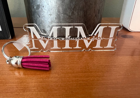 Custom Engraved Acrylic Keychains