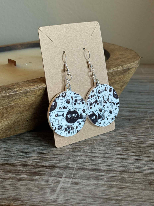 Cat Design Earrings