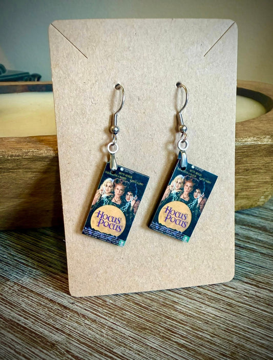 Hocus Pocus VHS Cover Inspired Earrings