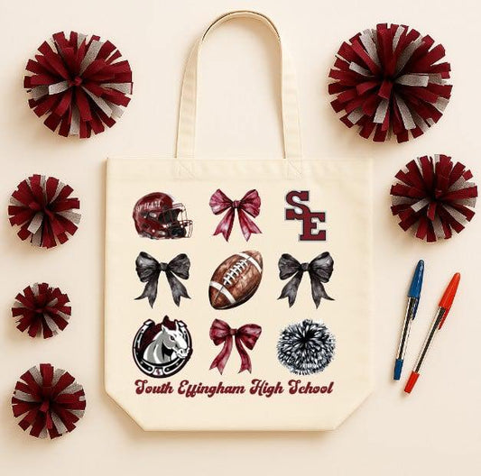 School Spirit Canvas Tote