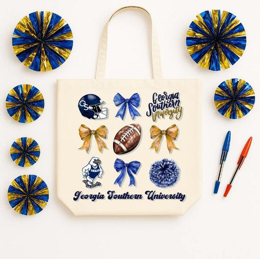 School Spirit Canvas Tote