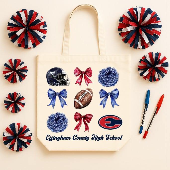 School Spirit Canvas Tote