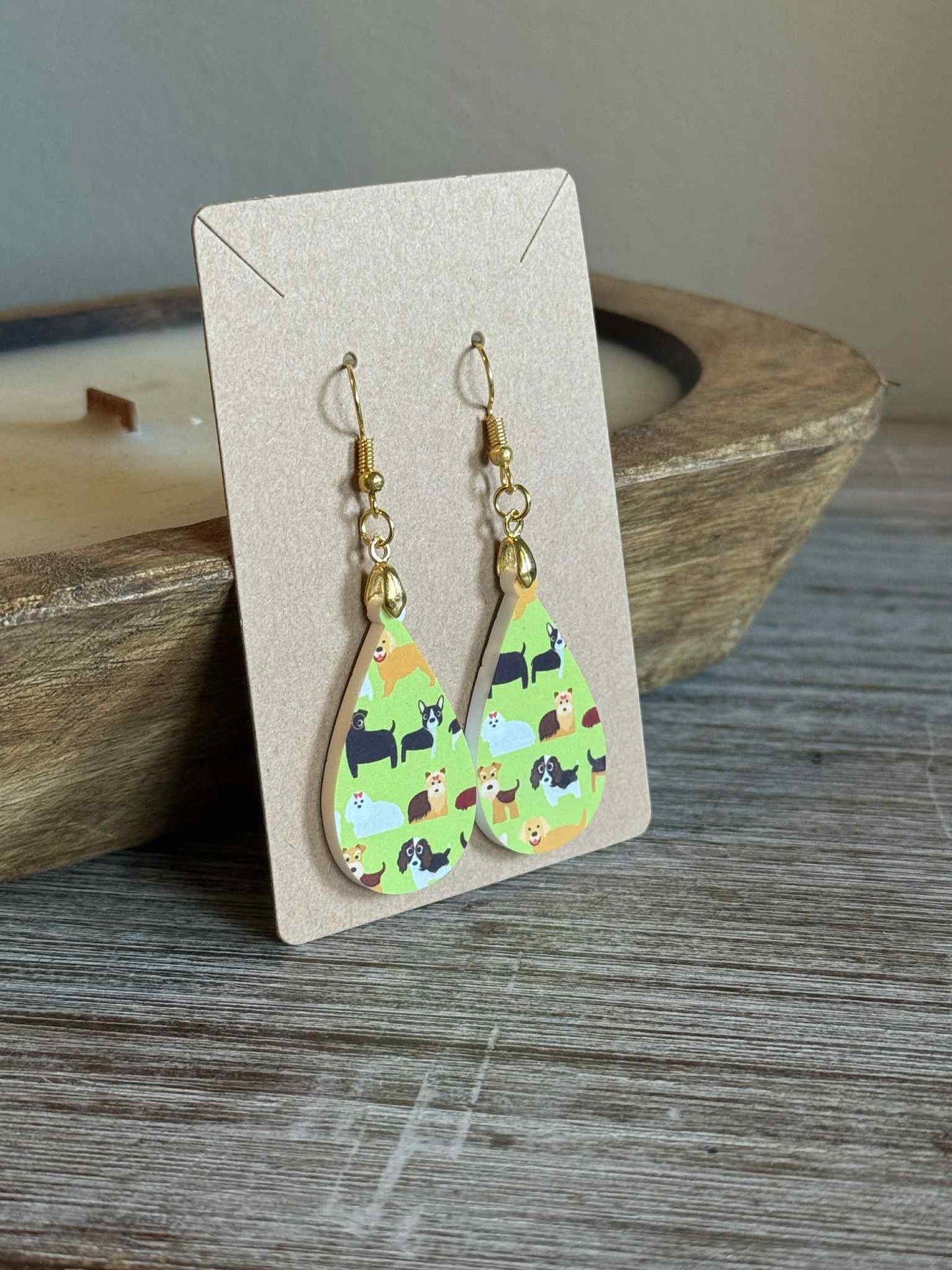 Dog Design Earrings