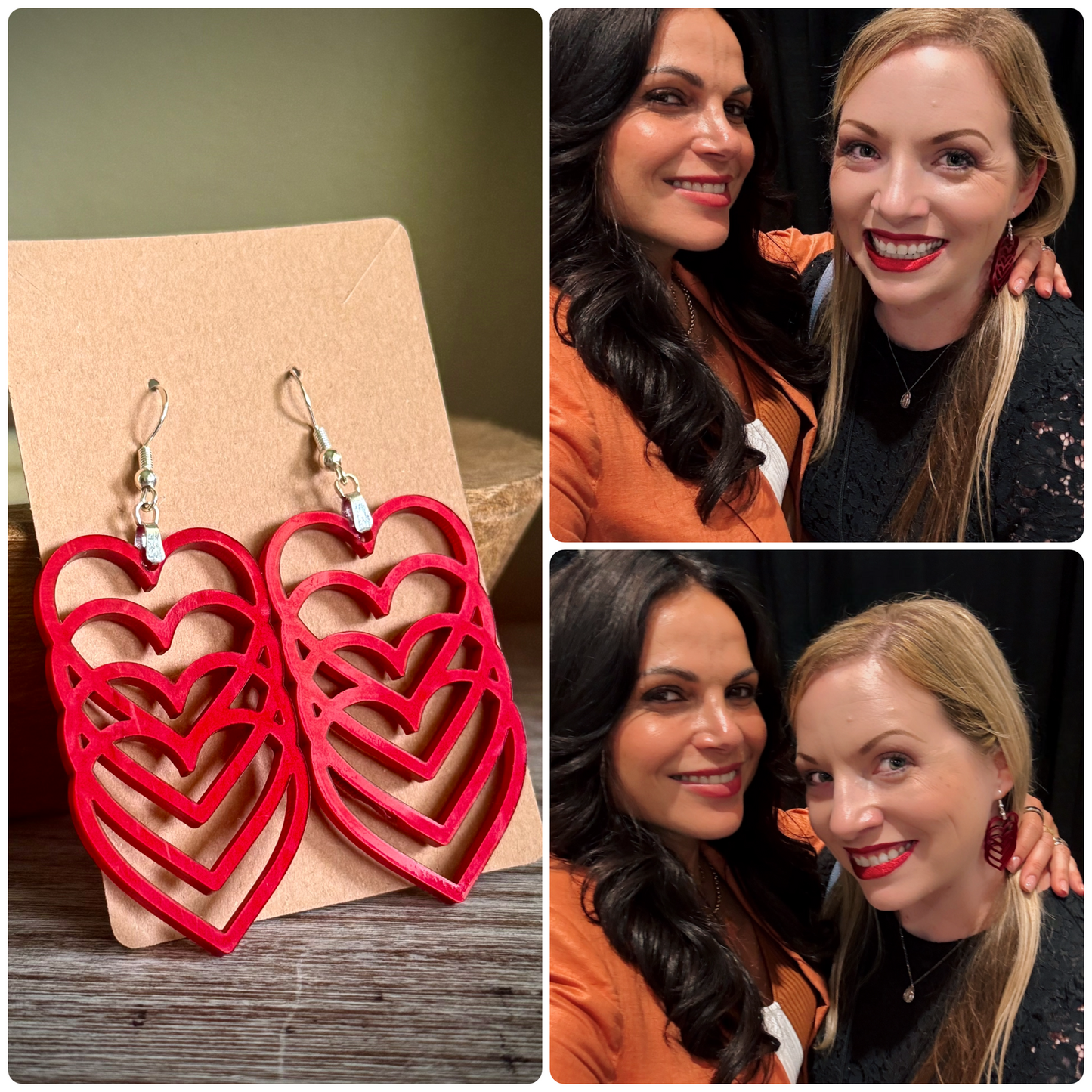 Hearts for the Evil Queen - Dangle Earrings