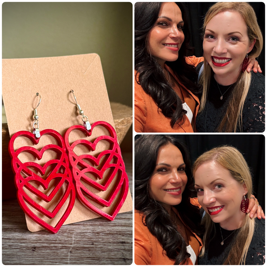 Hearts for the Evil Queen - Dangle Earrings