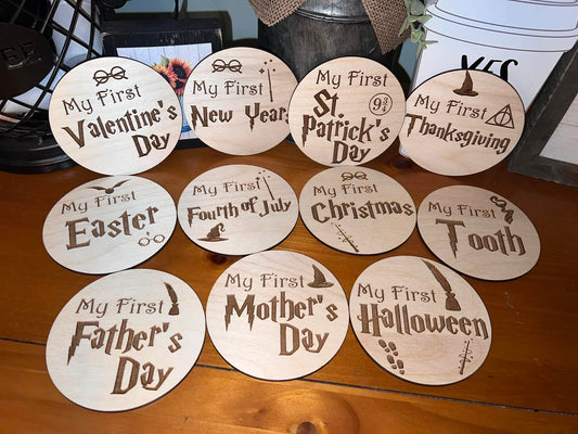 Baby Milestone Sets - Wizard Themed