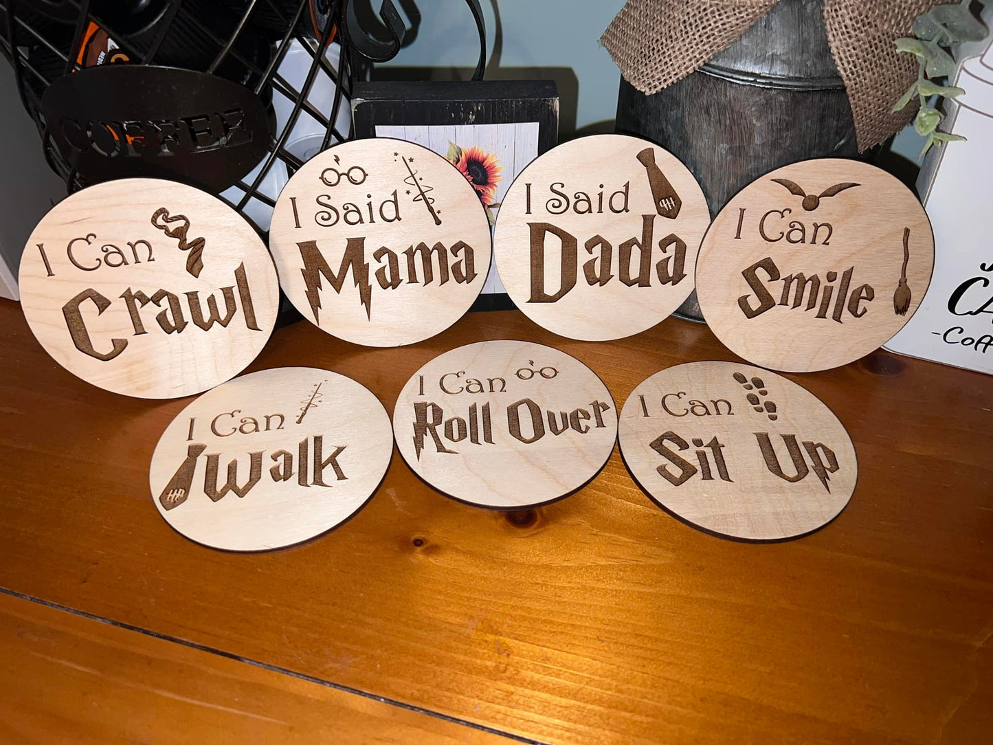 Baby Milestone Sets - Wizard Themed