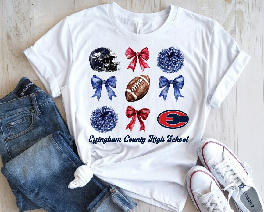 School Spirit Coquette Bow PNG Design Files