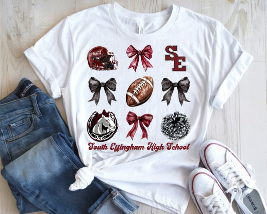 School Spirit Coquette Bow PNG Design Files