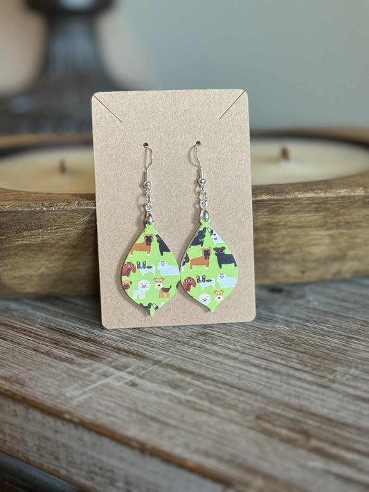Dog Design Earrings