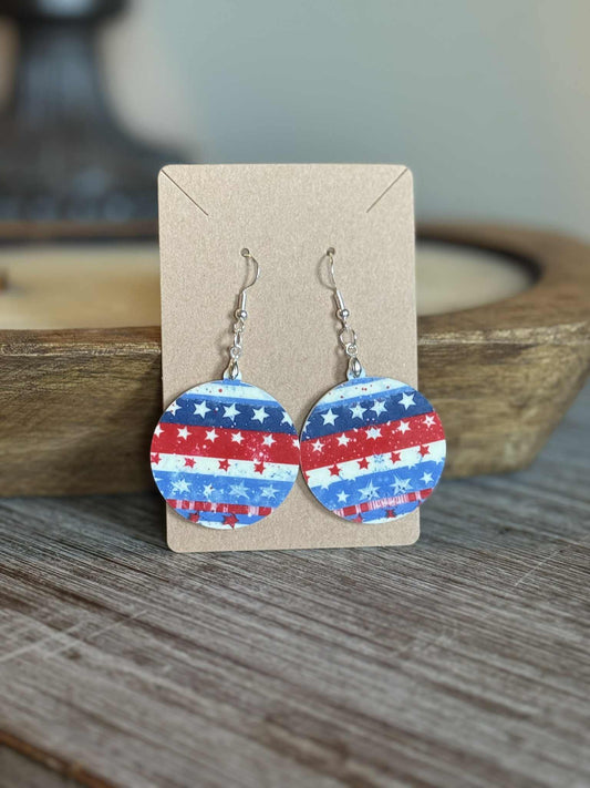 American Flag Earrings