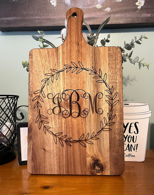 Custom Engraved Acacia Wood Cutting Board