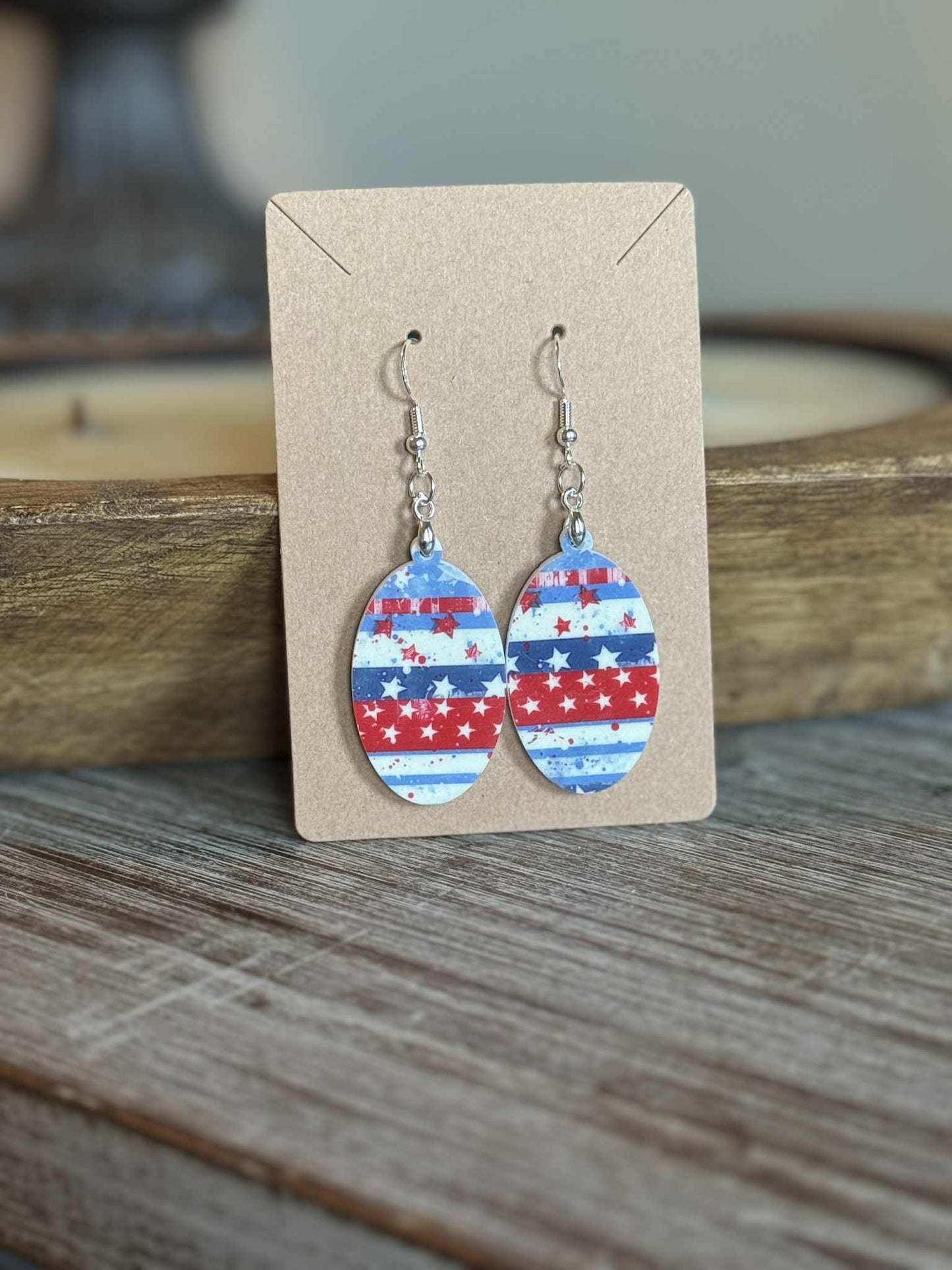 American Flag Earrings